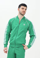 ADIDAS ORIGINALS Felpa con zip adicolor Classics SST verde da uomo IK3514  ADIDAS ORIGINALS 