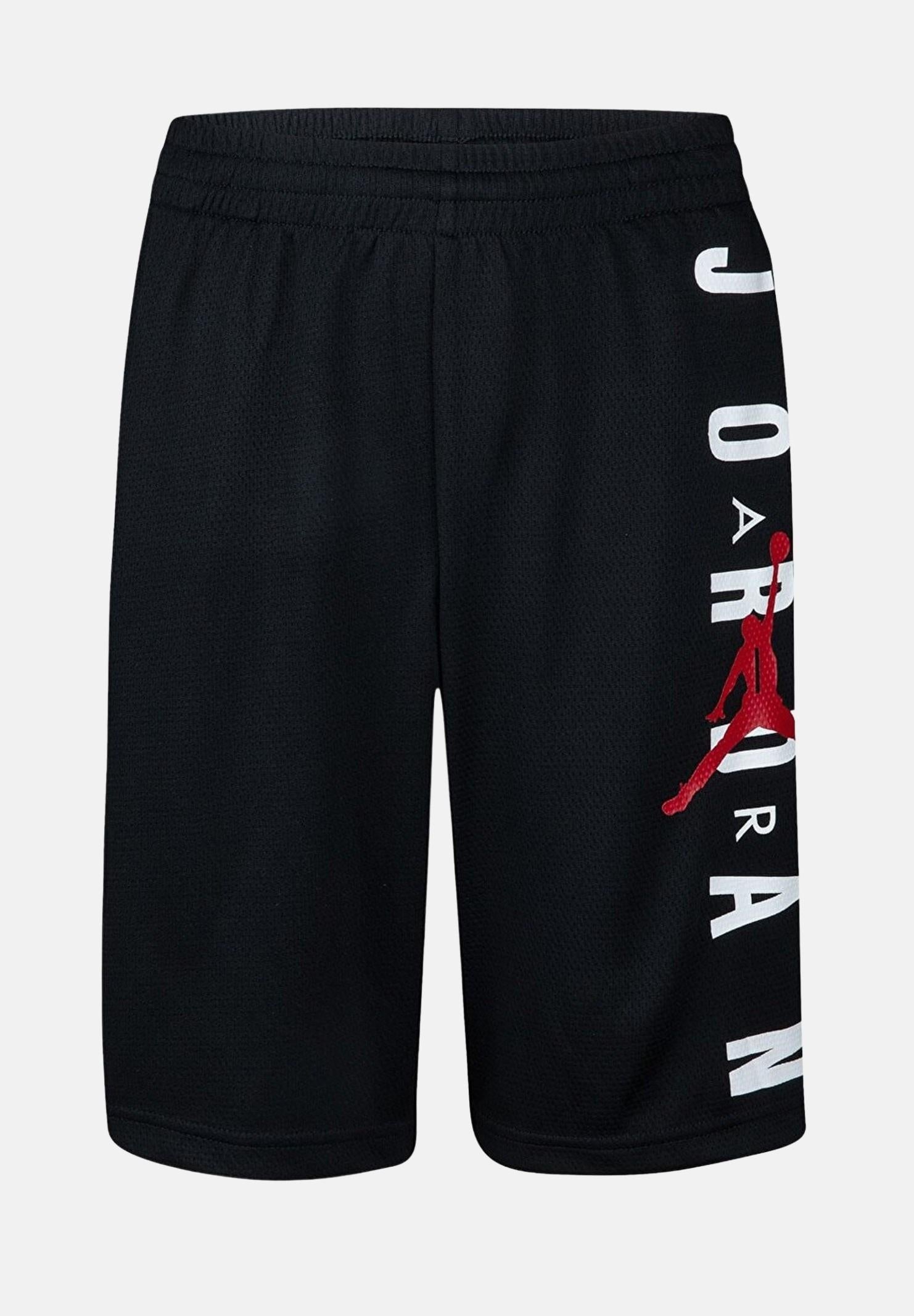 JORDAN Shorts sportivo nero da bambino con stampa logo 957176 023 JORDAN 