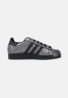 ADIDAS ORIGINALS Sneakers SUPERSTAR II argento e nere per uomo e donna IH1598 . ADIDAS ORIGINALS 