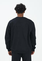 GCDS Felpa girocollo nera per uomo e donna con bande logate B2EM1501JD1 99 GCDS 