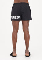 DSQUARED2 Shorts mare nero da uomo con logo D7B5C6600 010 DSQUARED2 