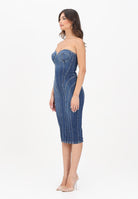 ELISABETTA FRANCHI Abito midi in denim da donna AJ44D56E2 104 ELISABETTA FRANCHI 