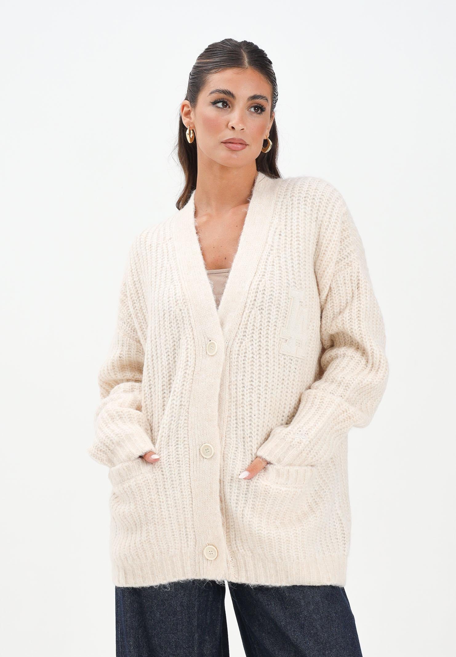 NEW ERA Cardigan LA Dodgers MLB panna da donna 60684486 . NEW ERA 