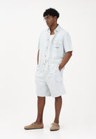 ARMANI EXCHANGE Shorts cargo bianco e celeste da uomo con righe sottili XM002810AF22638 FB380 ARMANI EXCHANGE 