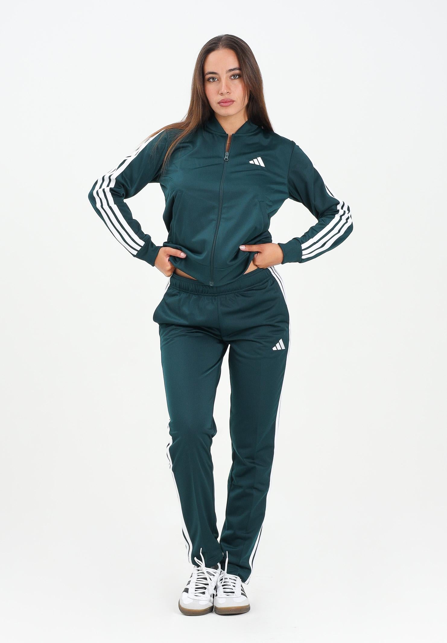 ADIDAS PERFORMANCE Tuta Essentials 3-Stripes verde da donna JX0505  ADIDAS PERFORMANCE 