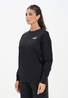 PUMA Felpa girocollo ESS N. 1 nera da donna 633268 01 PUMA 