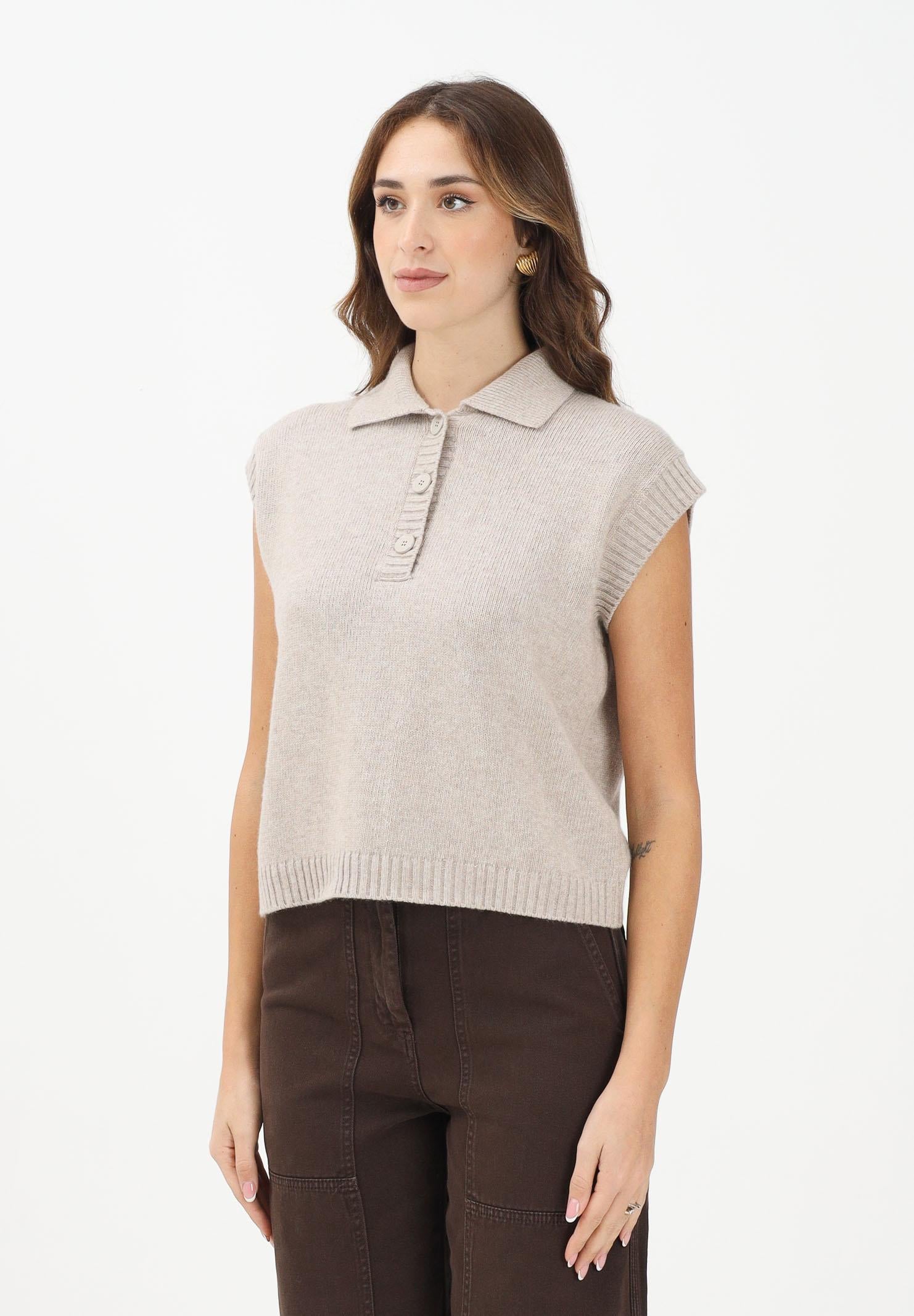 VICOLO Gilet beige da donna 77214F BE VICOLO 