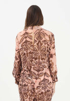 SIMONA CORSELLINI Camicia a manica lunga rosa da donna con stampa floreale P26CPCA01501 V0697 SIMONA CORSELLINI 