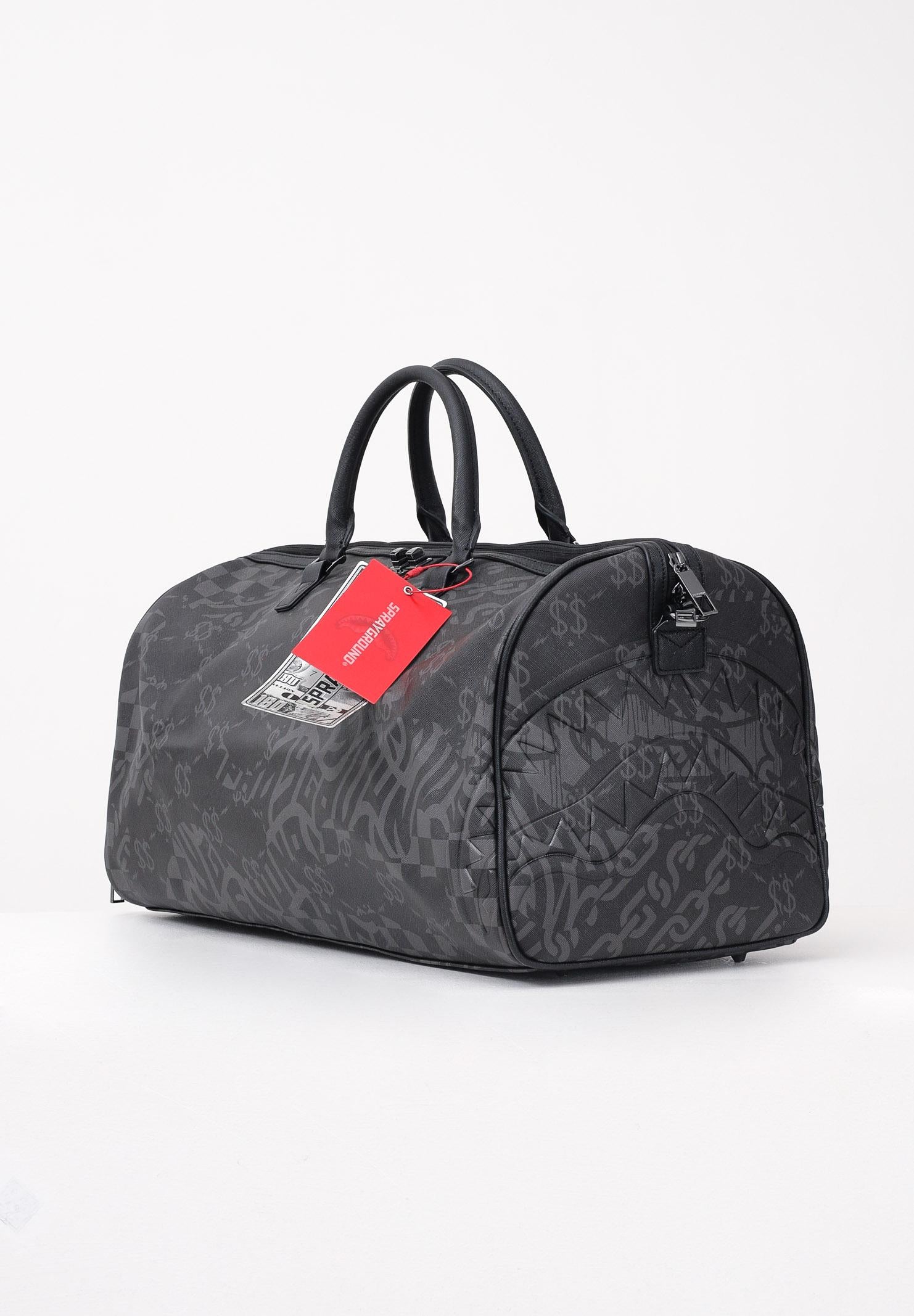 SPRAYGROUND Borsone 3AM CHECK DUFFLE nera per uomo e donna 910D7499NSZ  SPRAYGROUND 