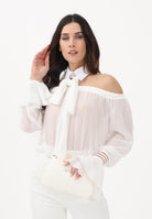 ELISABETTA FRANCHI Blusa bianca da donna con dettaglio al collo CA13561E2 X88 ELISABETTA FRANCHI 