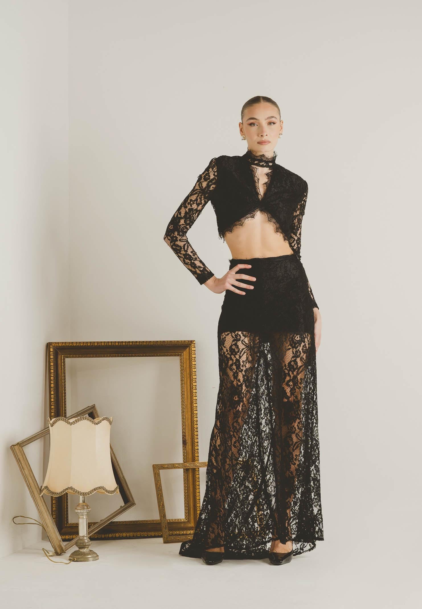 SANTAS Coordinato ÉTOILE NOIRE nero da donna PV2613 NE SANTAS 