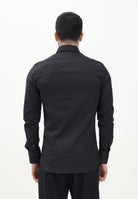 PATRIZIA PEPE Camicia a manica lunga nera da uomo 5C0017A01 K102 PATRIZIA PEPE 