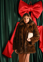 MEHRAN Pelliccia marrone da donna 25297DBRW DBRW MEHRAN 