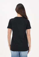PINKO T-shirt a manica corta nera da donna con ricamo logo 101752A339 Z99 PINKO 