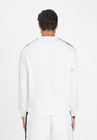 ARMANI EXCHANGE Felpa girocollo bianca da uomo impreziosita da bande laterali logate XM001296AF10818 U0009 ARMANI EXCHANGE 