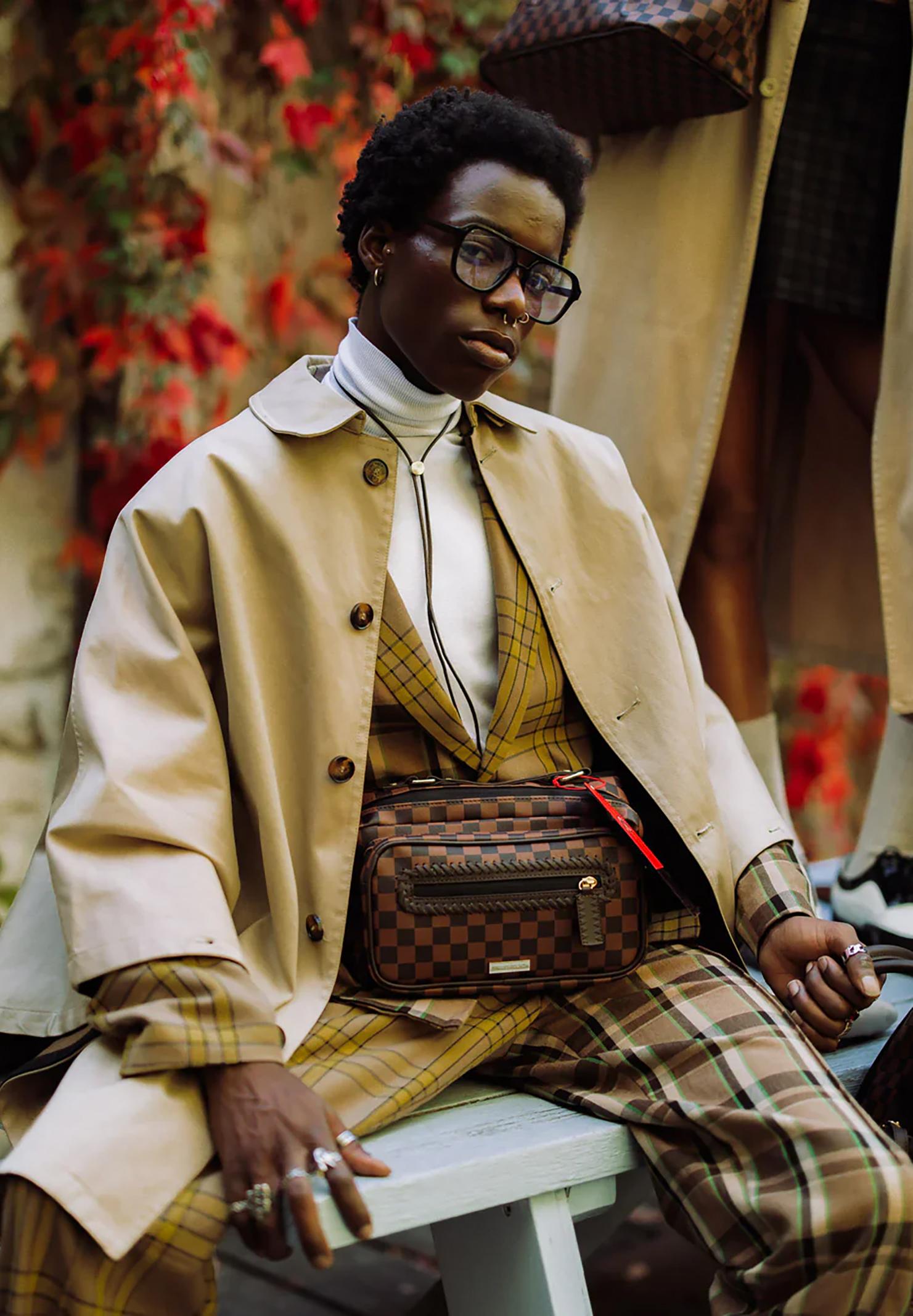 Marsupio FROM PARIS WITH LOVE CARGO CROSSBODY marrone per uomo e donna 910B6834NSZ . SPRAYGROUND 