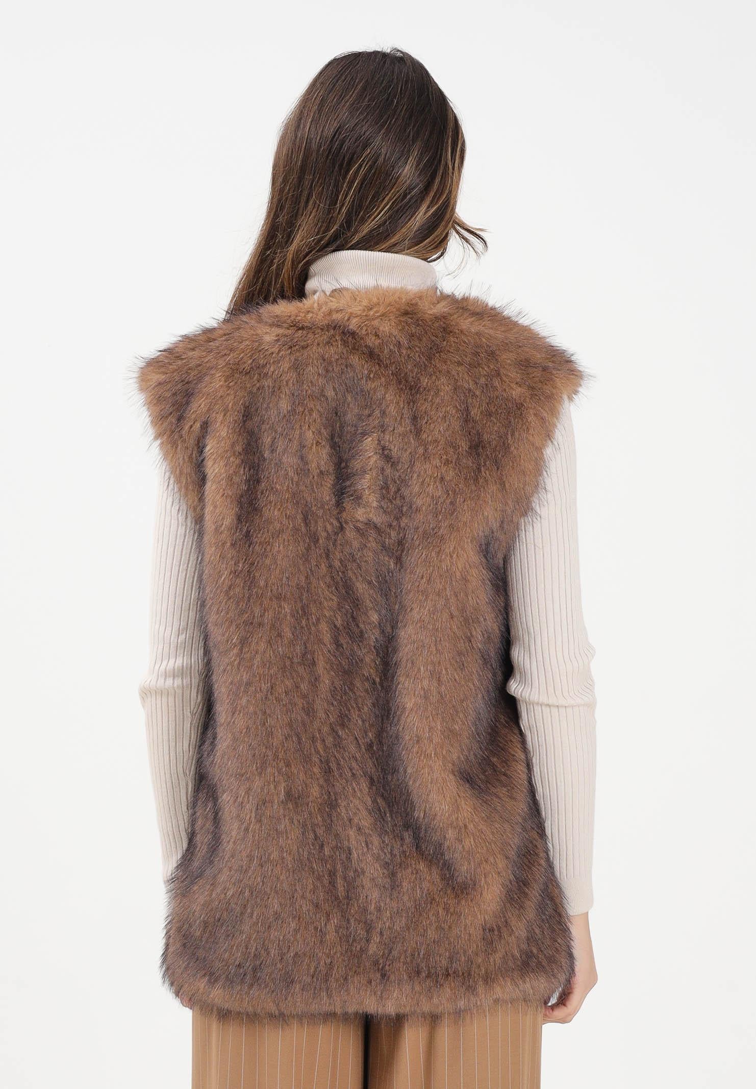 ONLY Pelliccia smanicata marrone da donna 15354308 Tannin ONLY 