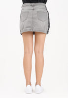 ADIDAS ORIGINALS Gonna di jeans Adicolor 3-Stripes grigia da donna JW2657  ADIDAS ORIGINALS 