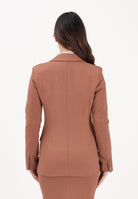 VICOLO Giacca monopetto cuoio da donna TAB0042 ABU67 VICOLO 