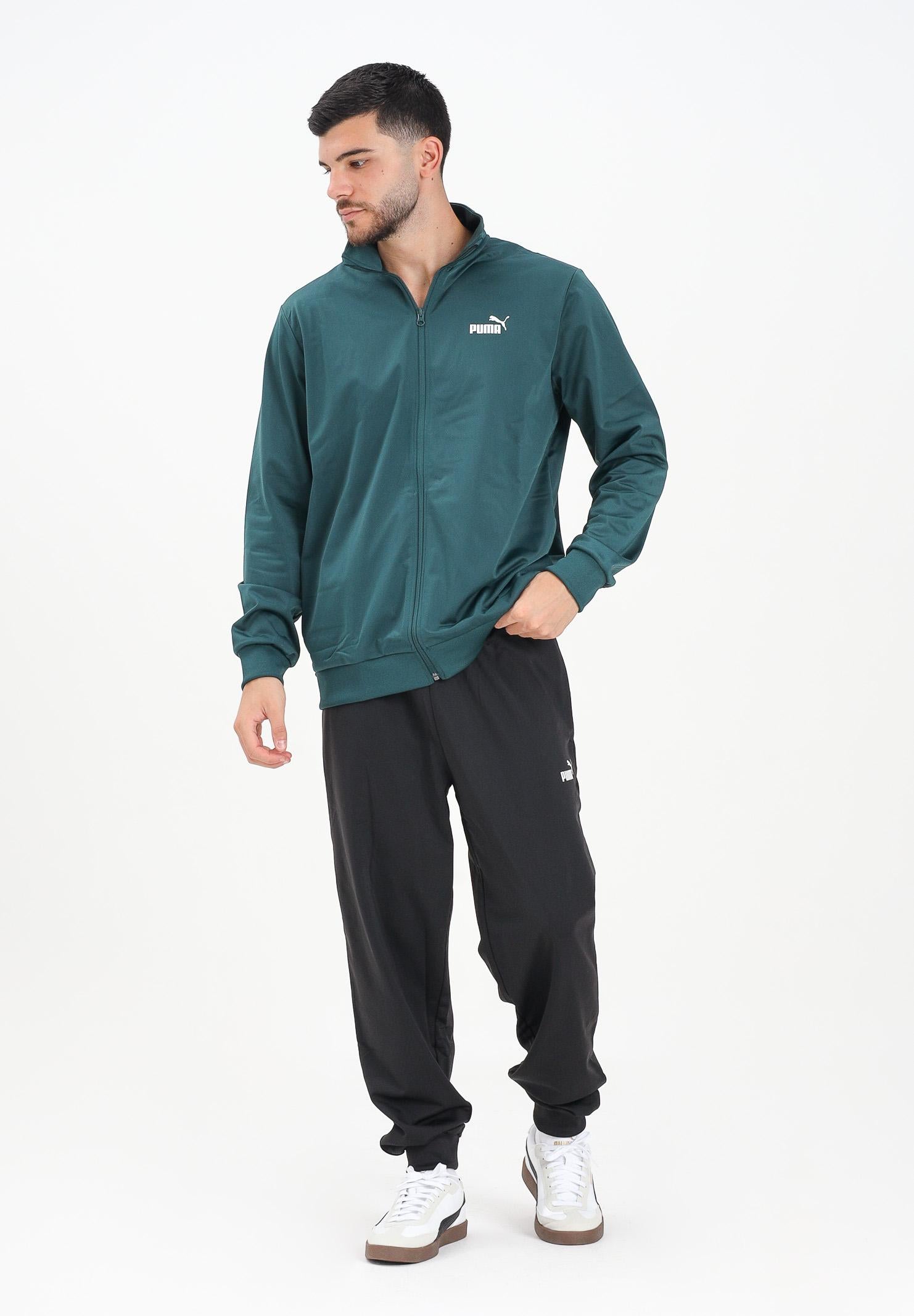 PUMA Tuta Essentials Poly verde e nero da uomo 684847 75 PUMA 