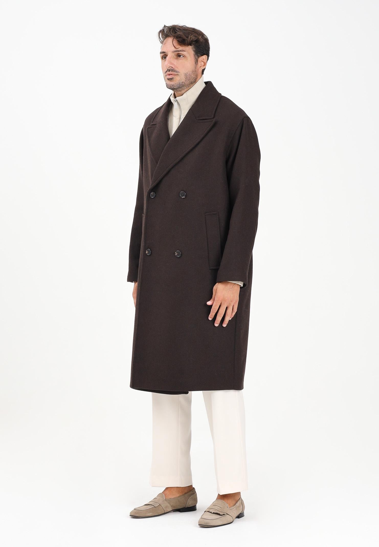 SELECTED HOMME Cappotto lungo marrone da uomo 16098258 Delicioso SELECTED HOMME 