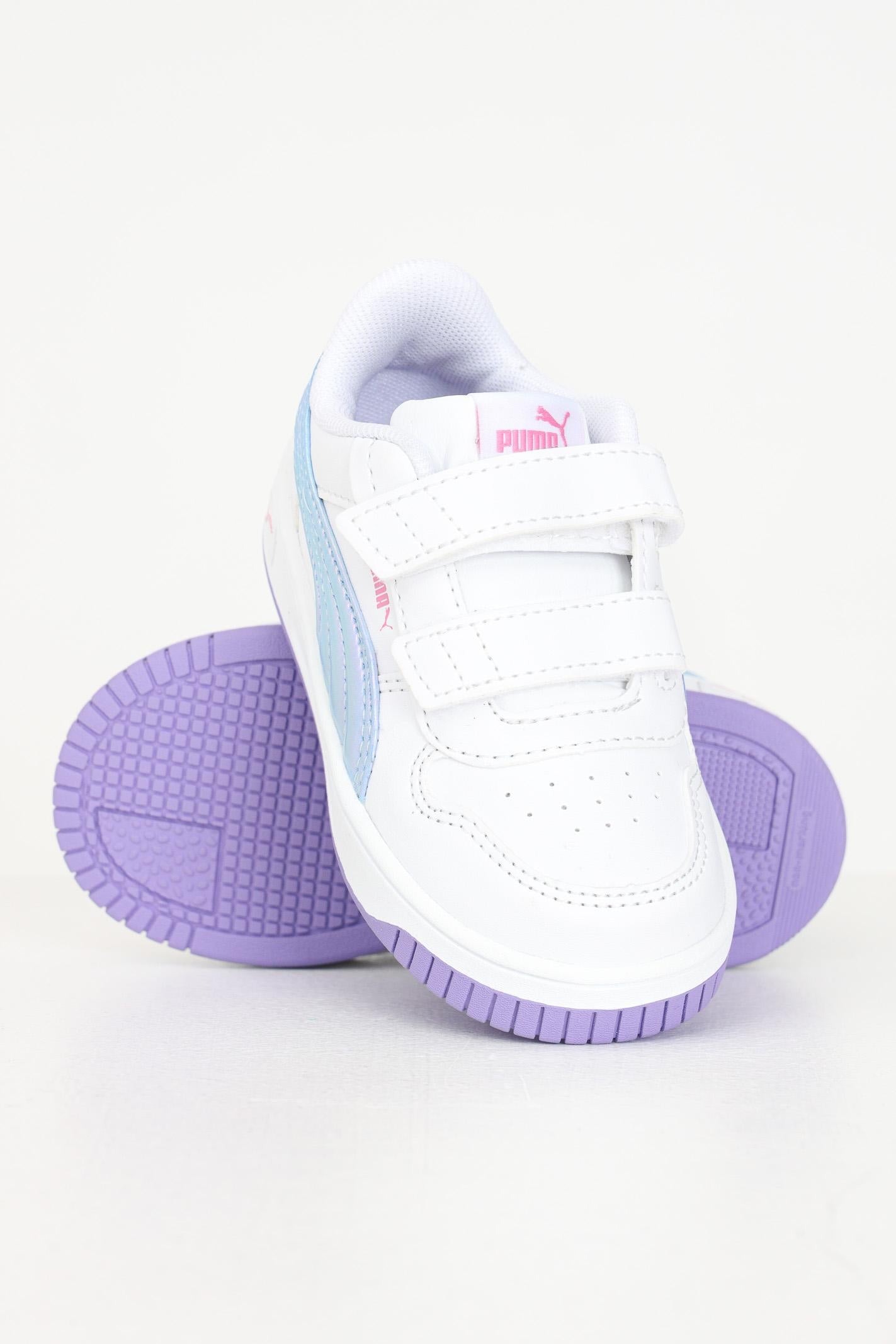 Sneakers Carina Street Bouncy Sky bianche da neonato 397977 01 PUMA 