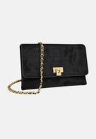 ELISABETTA FRANCHI Pochette nera da donna realizzata in suede BS64A61E2 110 ELISABETTA FRANCHI 