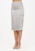 PATRIZIA PEPE Gonna midi argento da donna 2G1050A672 J4O6 PATRIZIA PEPE 