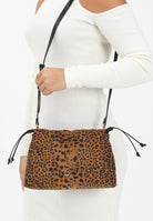 PINKO Clutch cammello da donna in suede animalier 105907A32A M35Q PINKO 