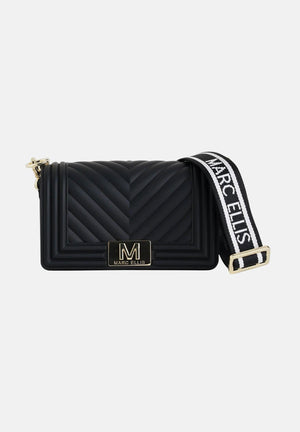 MARC ELLIS Borsa a tracolla Flat S 26 nera da donna FLAT-S26 BLLIGO MARC ELLIS 