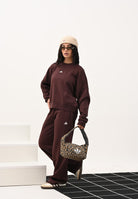 ADIDAS PERFORMANCE Pantalone sportivo Essentials Small Logo Feel Cozy Open-Hem marrone da donna JV7288  ADIDAS PERFORMANCE 