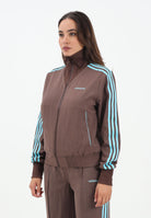 ADIDAS ORIGINALS Felpa con zip Tailored marrone da donna JX5311  ADIDAS ORIGINALS 