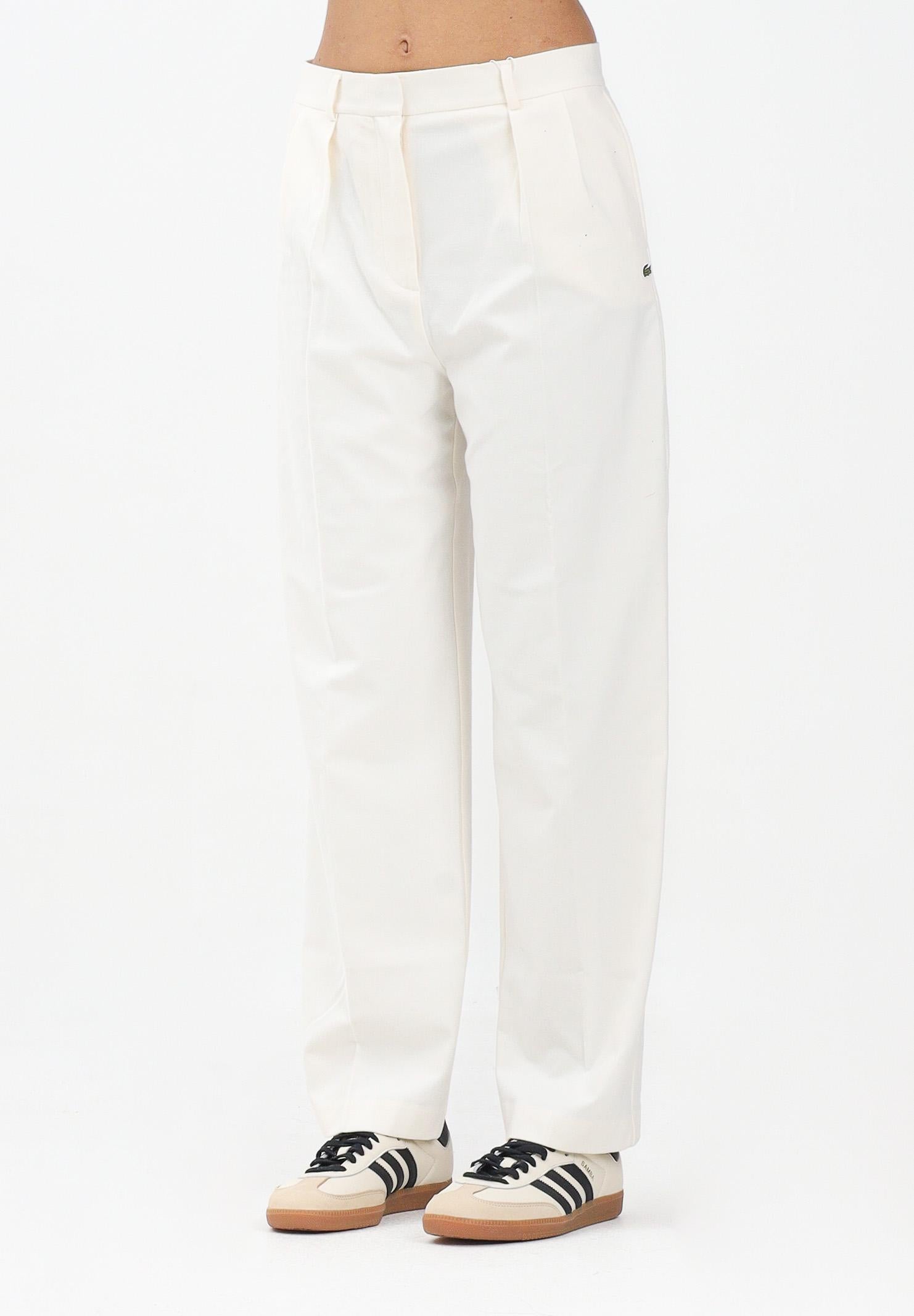 LACOSTE Pantalone panna da donna HF5359 XFJ LACOSTE 