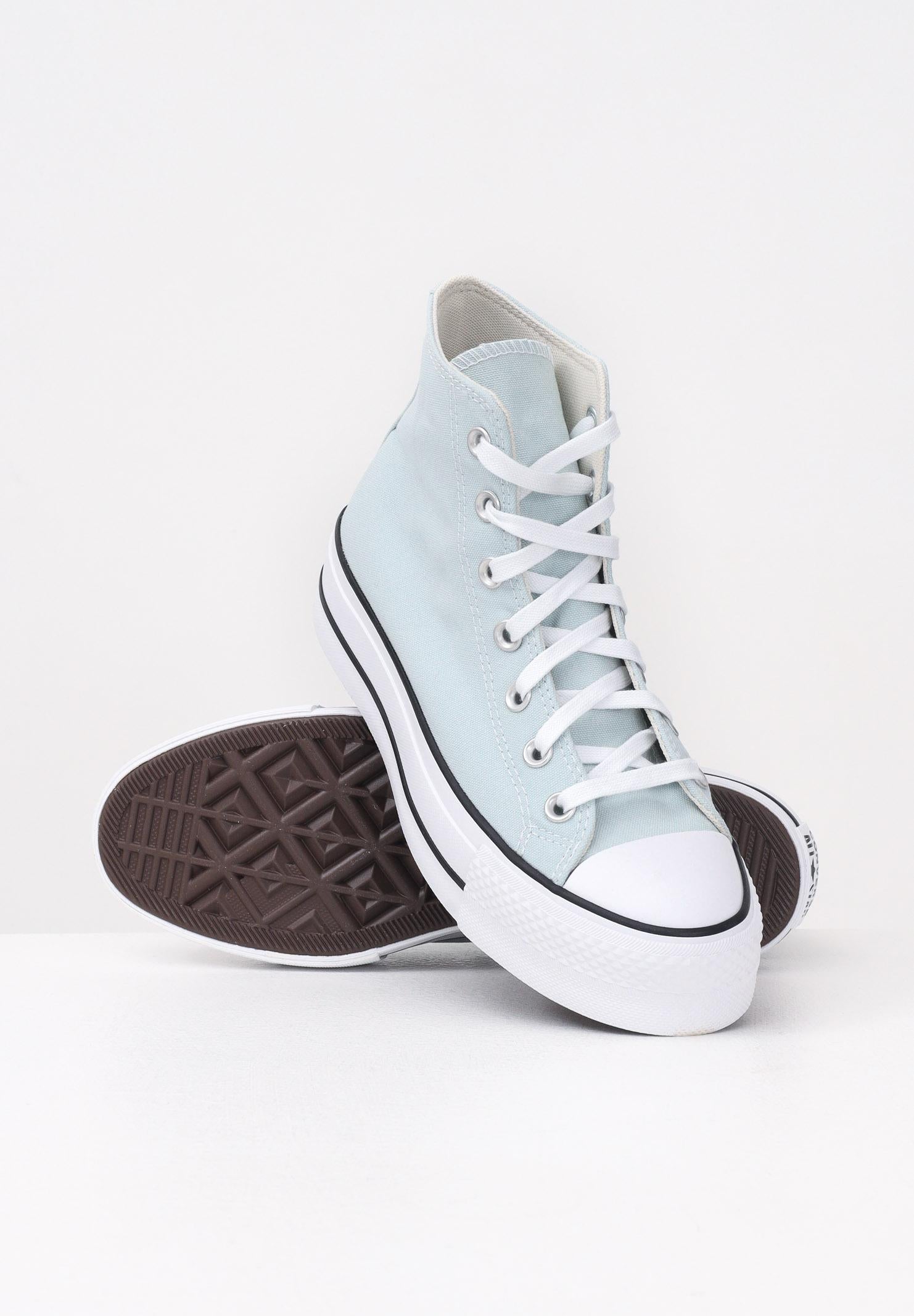 CONVERSE Sneakers Chuck Taylor All Star Platform verde acqua da donna A11873C . CONVERSE 