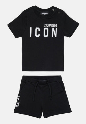 DSQUARED2 Completino nero da neonato DQ2953D008J DQ900 DSQUARED2 