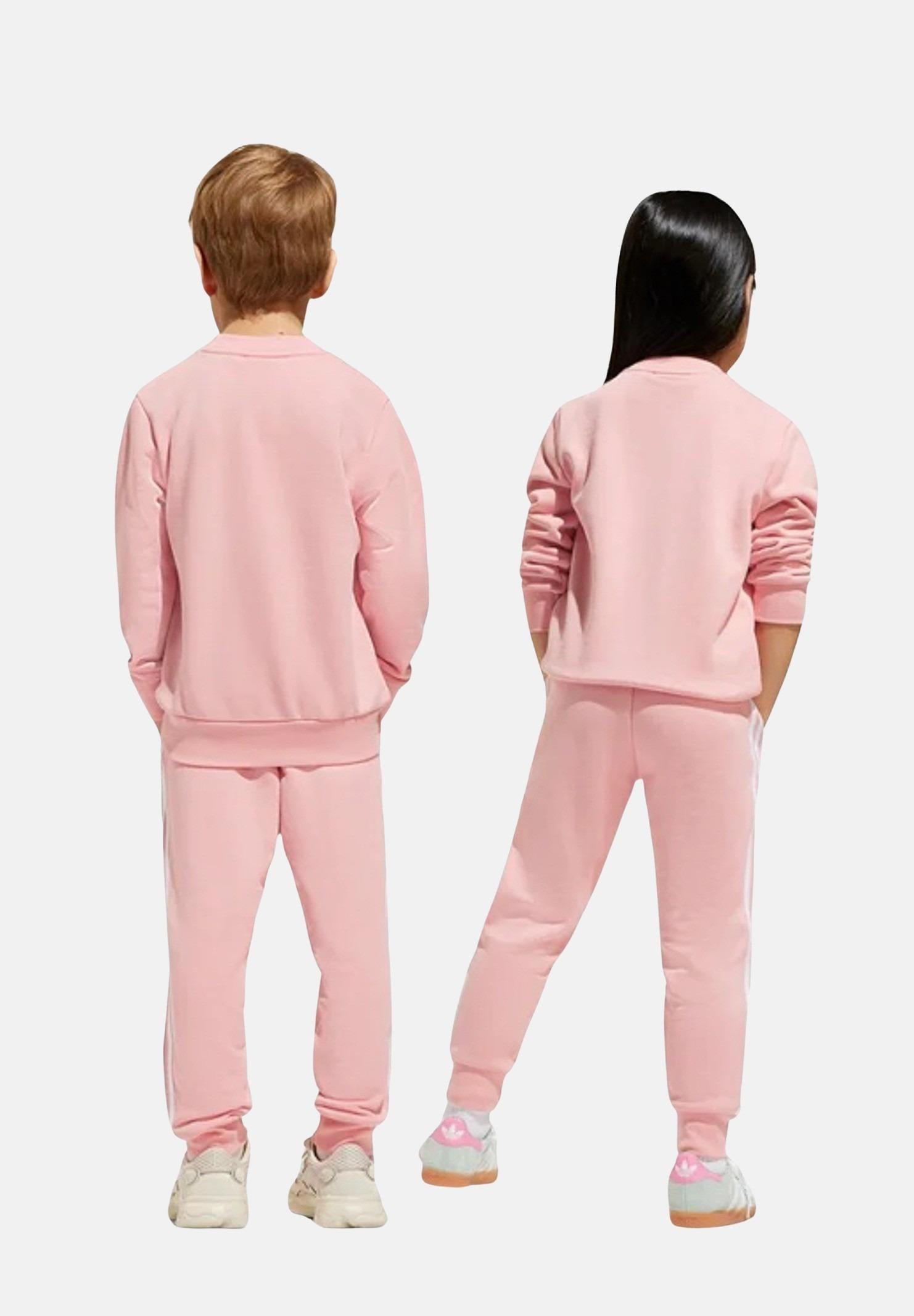 Tuta Adicolor Crew rosa da bambina JC6613 . ADIDAS ORIGINALS 