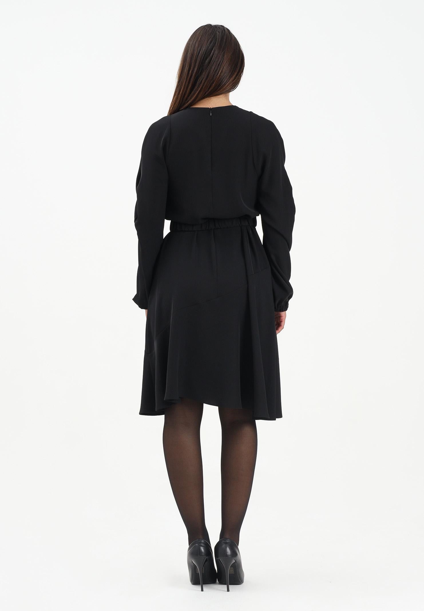 PINKO Abito longuette nero da donna con cintura Love Birds 105727A2U2 Z99 PINKO 