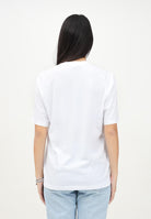 T-shirt a manica corta bianca per donna e bambina con stampa Icon DQ2659D00MV DQ100 DSQUARED2 