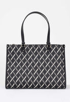 ARMANI EXCHANGE Shopper nera da donna con logo all over XW000927AF17155 MC043 ARMANI EXCHANGE 