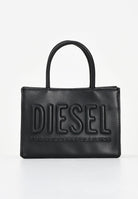 DIESEL Borsa a mano nera da donna con logo in rilievo J02529P8073 T8013 DIESEL 