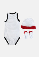 JORDAN Kit regalo 23 Jersey bianco e rosso da neonato MJ0208 001 JORDAN 