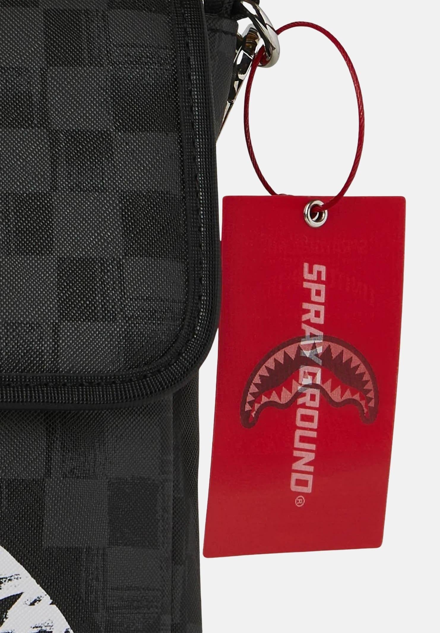 SPRAYGROUND Borsello SCRIBBLE SHARK MESSENGER BAG nero da uomo 910B8228NSZ . SPRAYGROUND 
