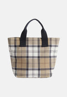 BARBOUR Borsa a mano Maisy in tartan panna e beige da donna 261-LBA0468 BE71 BARBOUR 