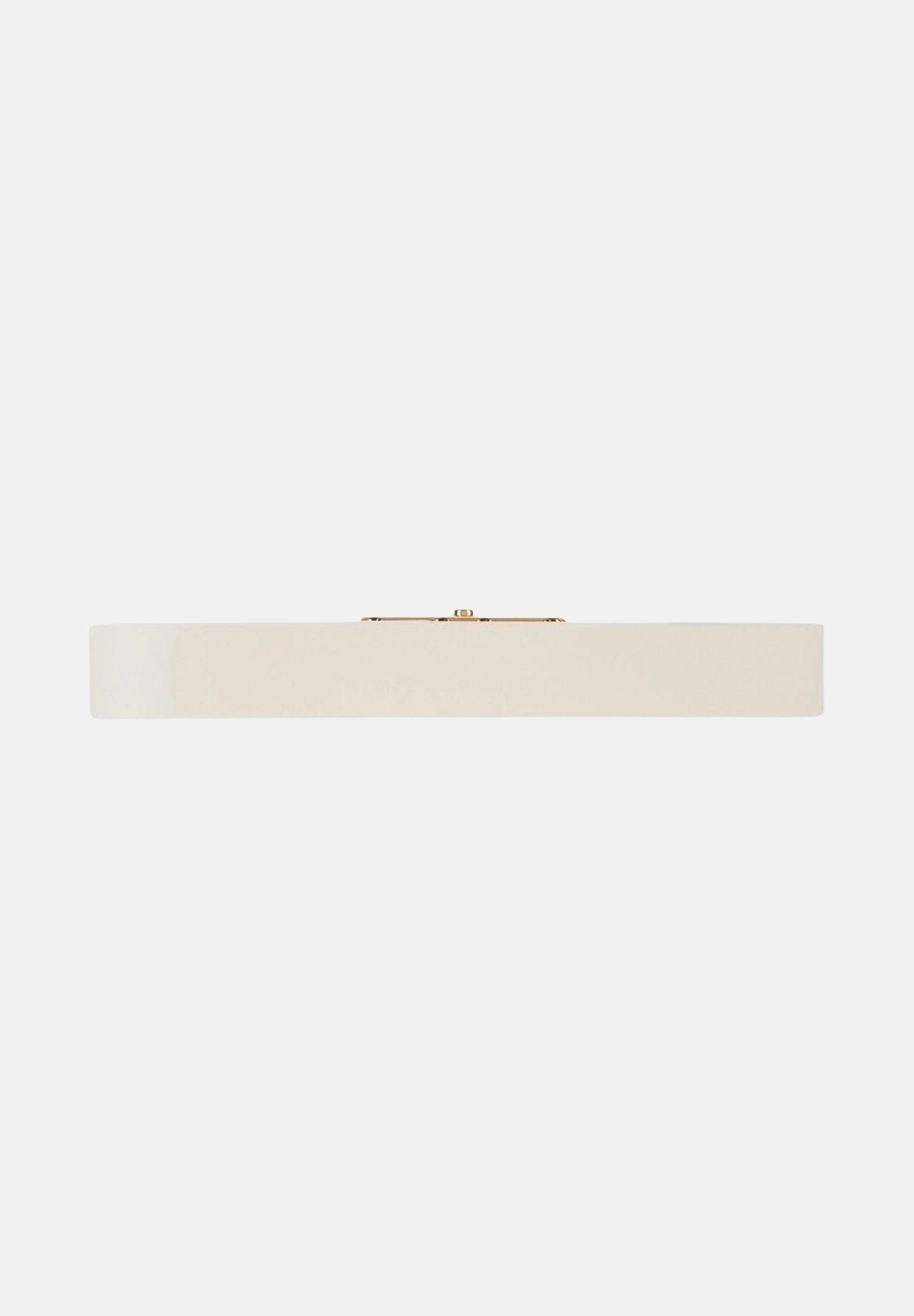 ELISABETTA FRANCHI Cintura avorio da donna con dettaglio logo CT50S61E2 360 ELISABETTA FRANCHI 