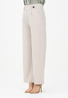 JDY Pantalone beige da donna a vita alta 15208430 CHGR JDY 