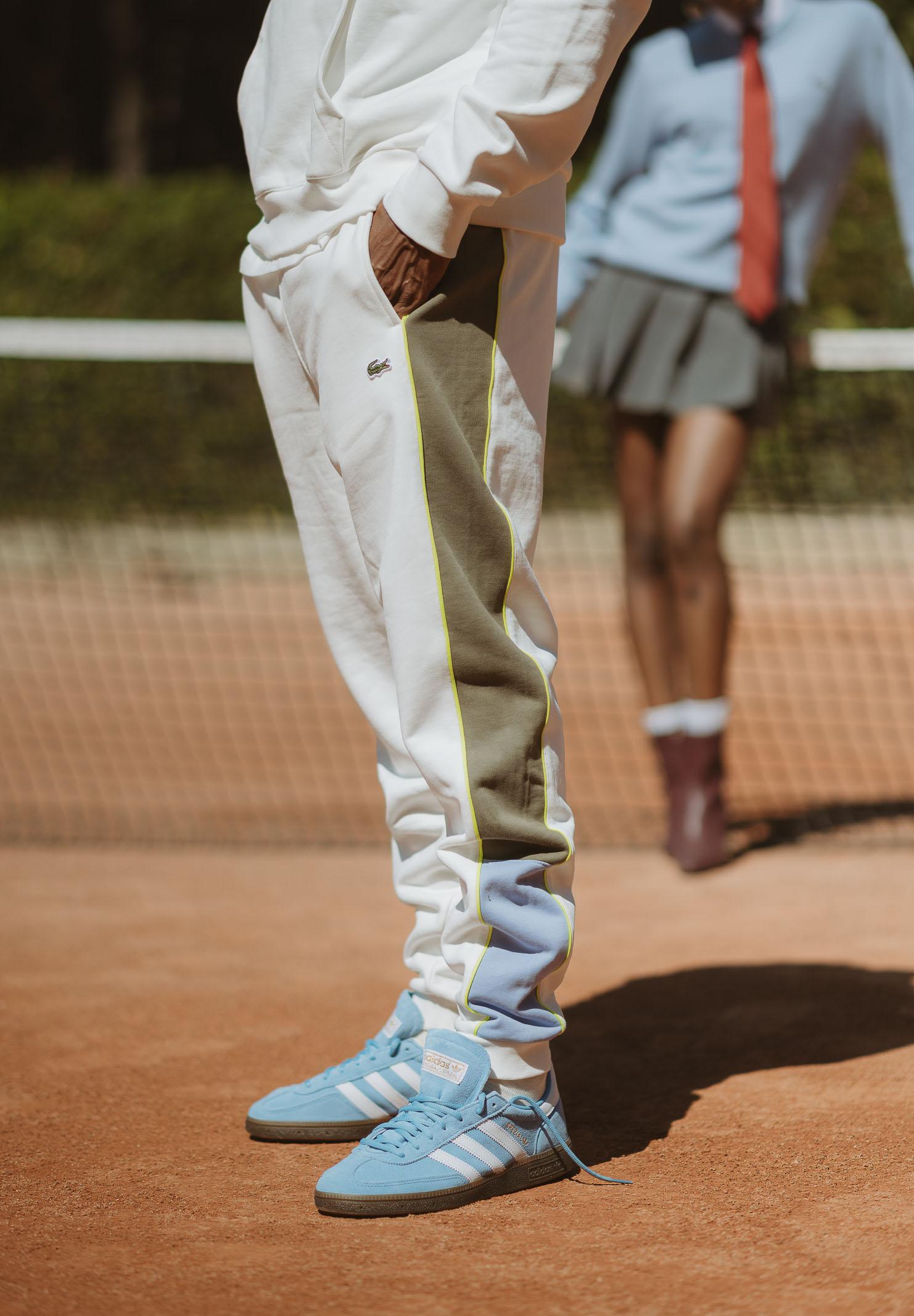 LACOSTE Pantalone sportivo bianco da uomo con motivo color block XH5923 9IV LACOSTE 