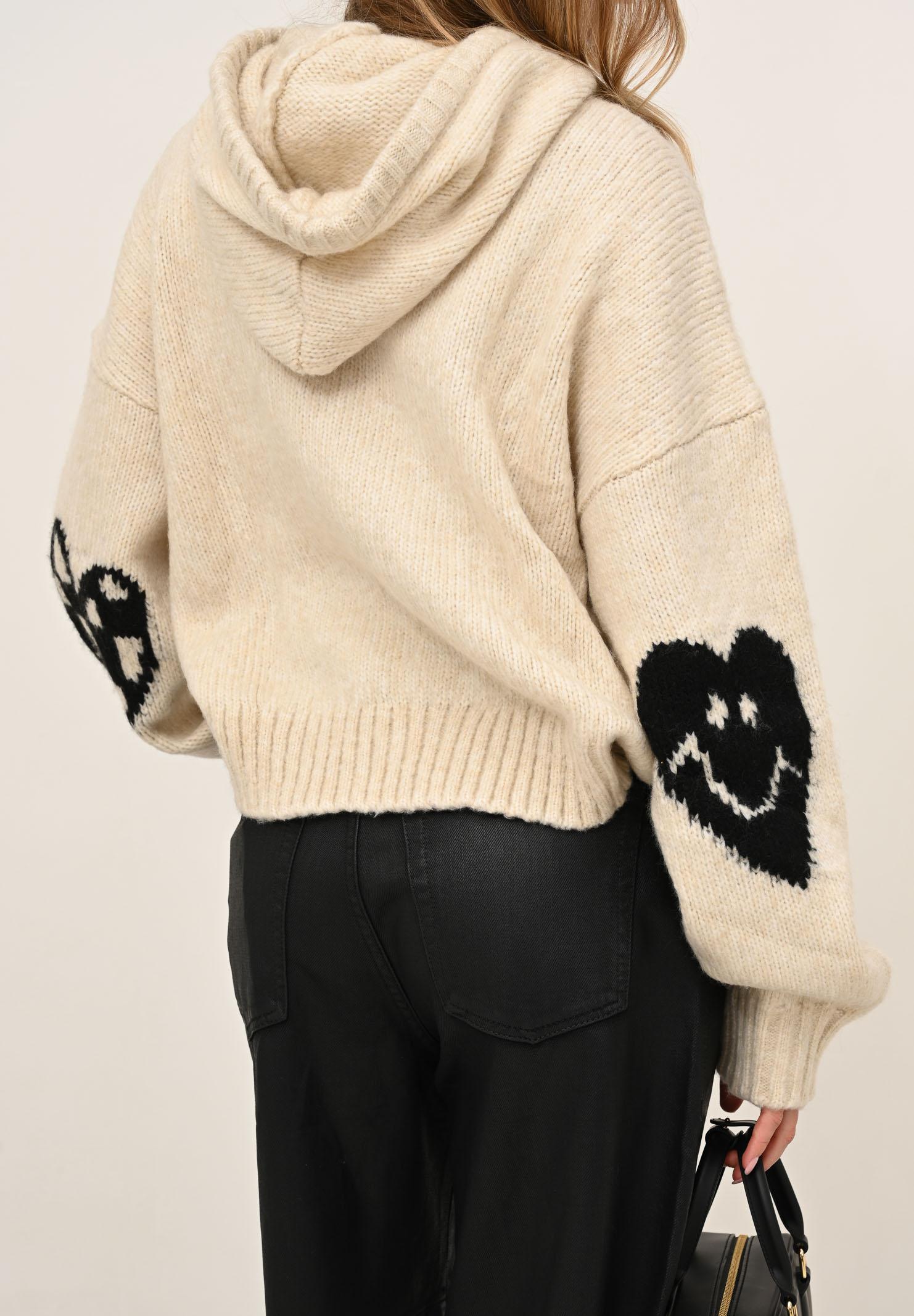 VANS Maglione con cappuccio Kawaii panna da donna VN000R52FS81 . VANS 