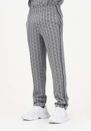 LACOSTE Pantalone sportivo grigio da uomo con monogramma Paris XH1440 41I LACOSTE 