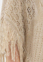 SIMONA CORSELLINI Stola oro da donna in maglia crochet P26CPSLO0201 V0118 SIMONA CORSELLINI 