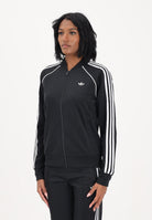 ADIDAS ORIGINALS Felpa con zip SST Classic nera da donna KD7986 . ADIDAS ORIGINALS 